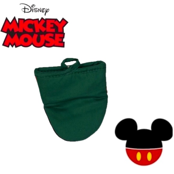 Disney 2 Pack Mickey Mouse Oversized Mini Mitts Christmas Lights MCM Retro Green - Picture 4 of 14